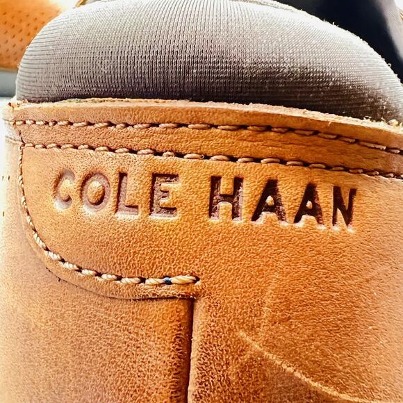 Cole Haan Shoes Mens 13 Brown Leather Grand OS Perforated Sneakers Comfort main image 7